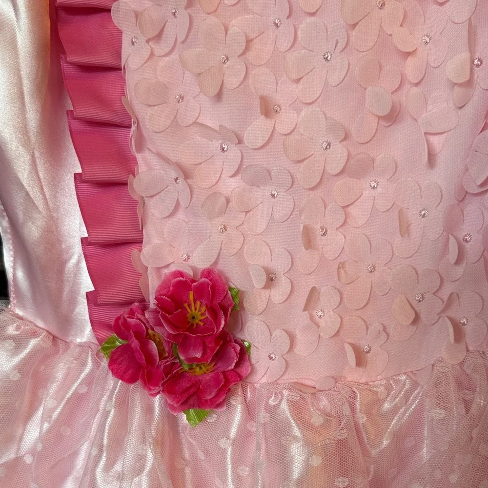 Girls 14 Chasing Fireflies Harajuku Lovers Cherry Blossom costume K Pop pink EUC